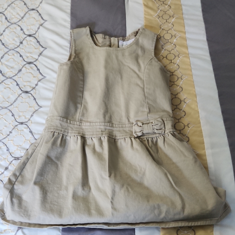 The Children's Place Tan Kids Dress with Bow